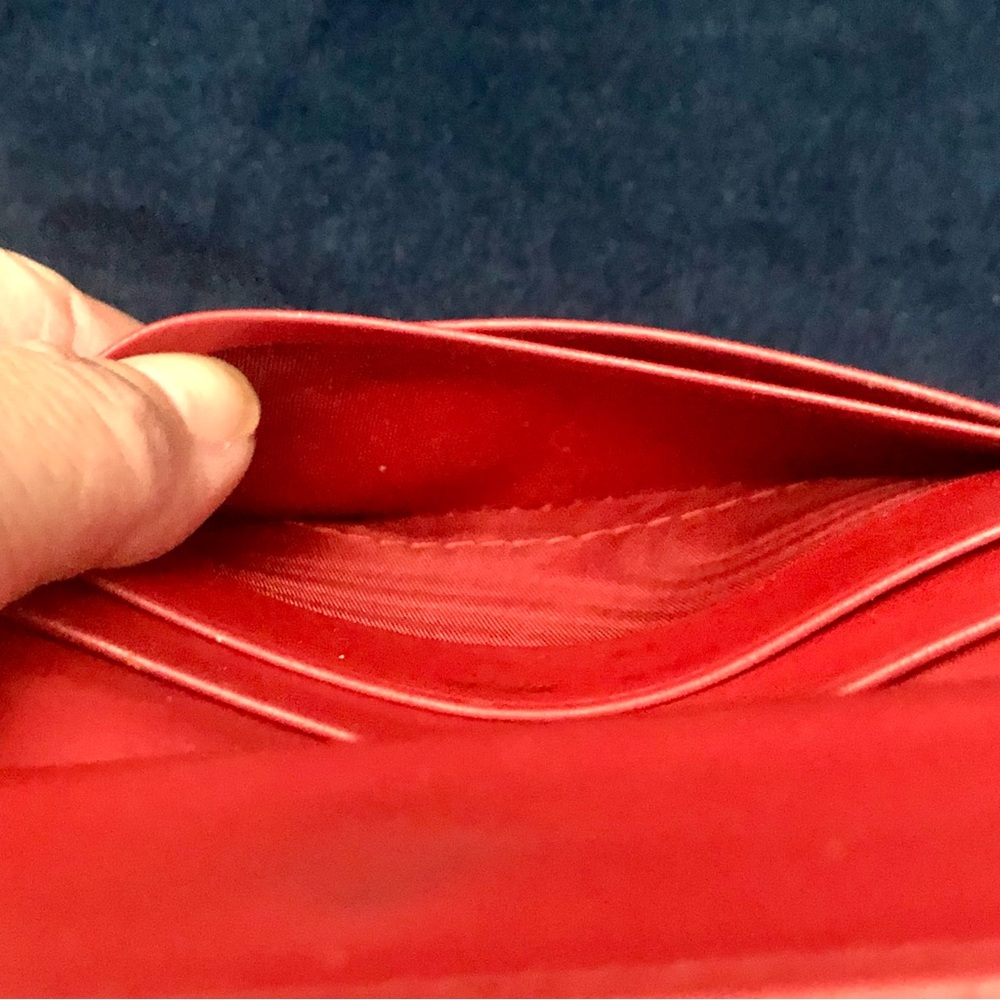 Prada Vitello Move Red Small Leather Wallet - Picture 12 of 12